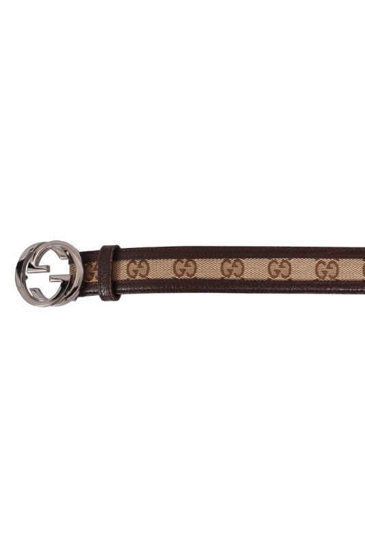 Gucci GG Interlocking Monogram Canvas Belt