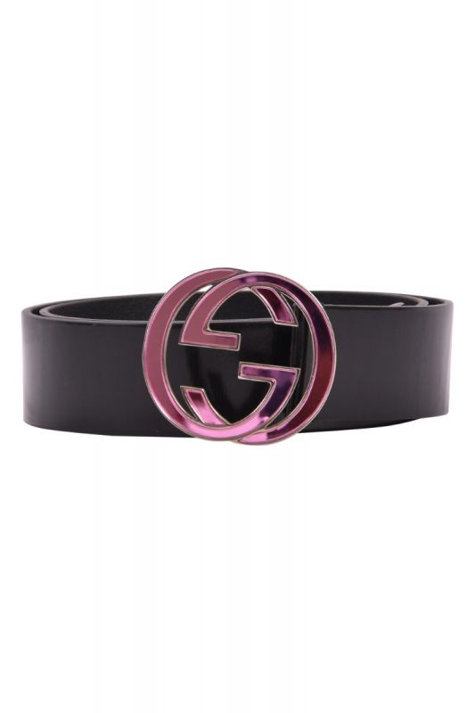 Gucci GG Interlocking Pink Buckle Belt