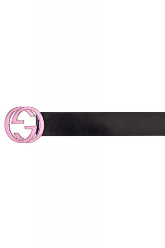 Gucci GG Interlocking Pink Buckle Belt
