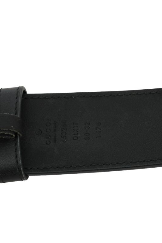 Gucci GG 95CM I 38 INCHES Interlocking Web Buckle Belt