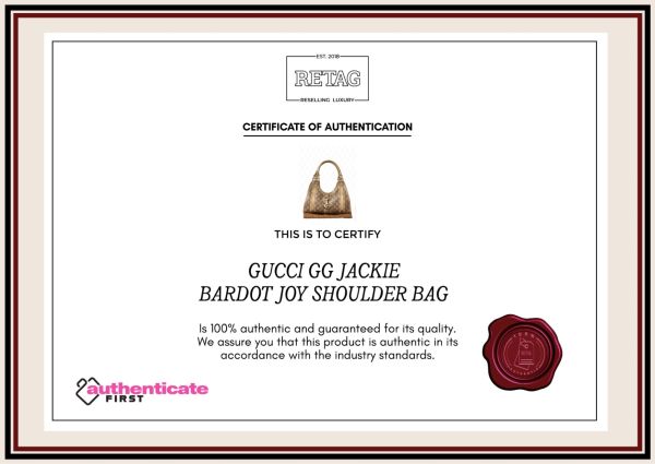 Gucci GG Jackie Bardot Joy Shoulder Bag