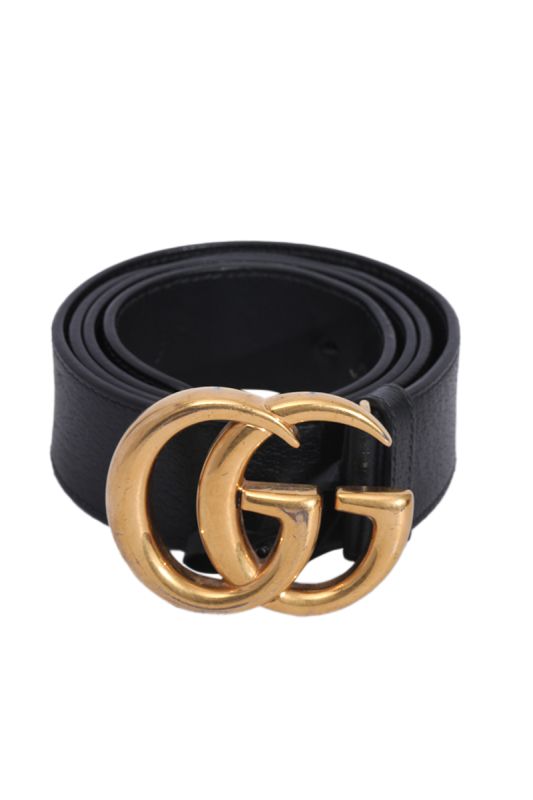 Gucci GG Mamont Golden Buckle Belt