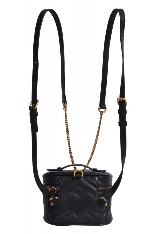 Gucci GG Marmont Black Vanity Backpack