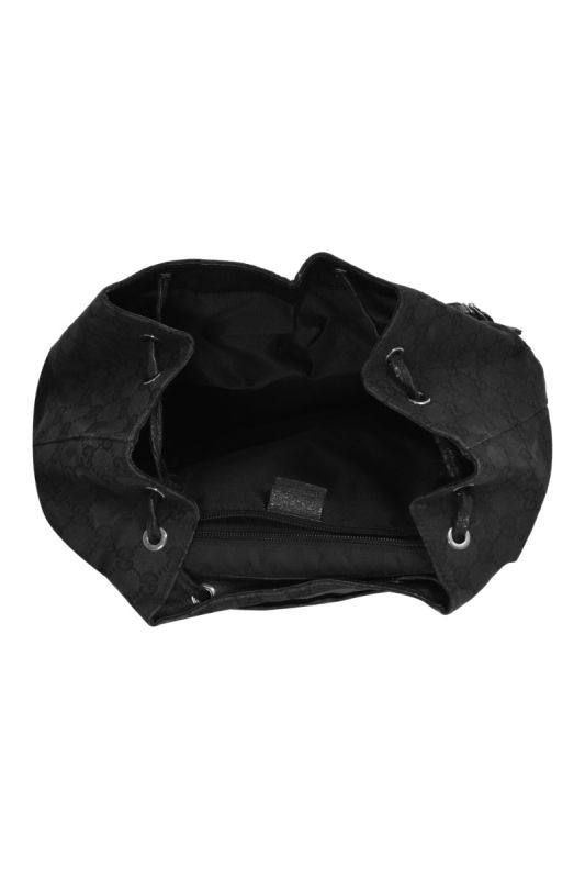 Gucci GG Monogram Black Jackie Canvas Backpack