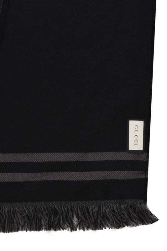 Gucci GG Monogram Black Stole