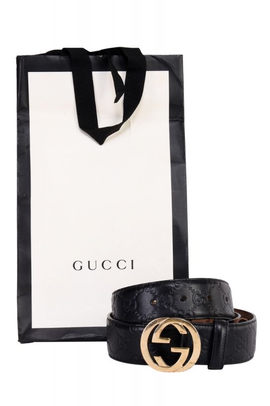 GUCCI GG MONOGRAM BUCKLE BELT