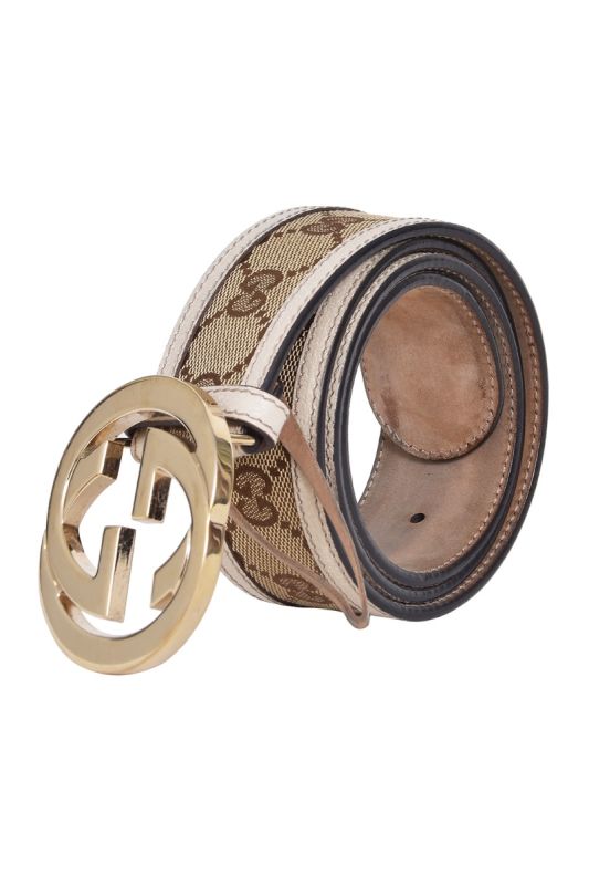 Gucci GG Monogram Canvas Belt RT157-10