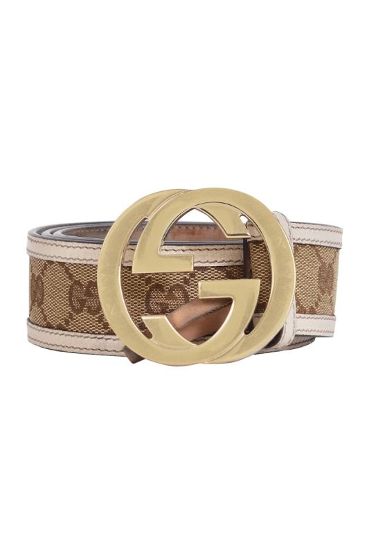 Gucci GG Monogram Canvas Belt RT157-10