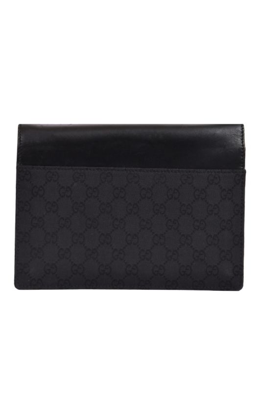 Gucci GG Monogram Canvas Black Clutch