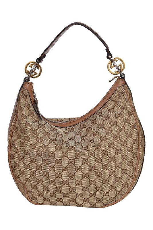 Gucci GG Monogram Canvas Hobo Bag