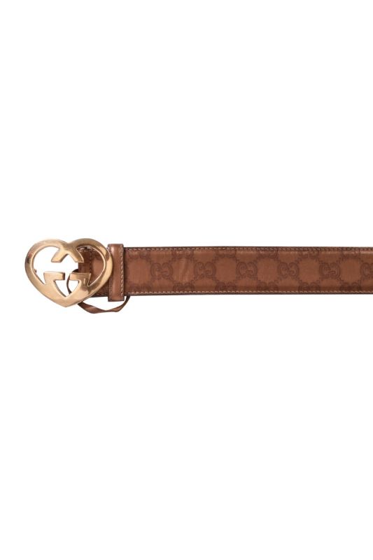 Gucci GG Monogram Heart Belt