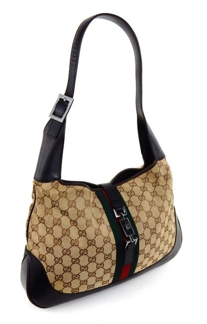 GUCCI GG MONOGRAM WEB JACKIE BAG