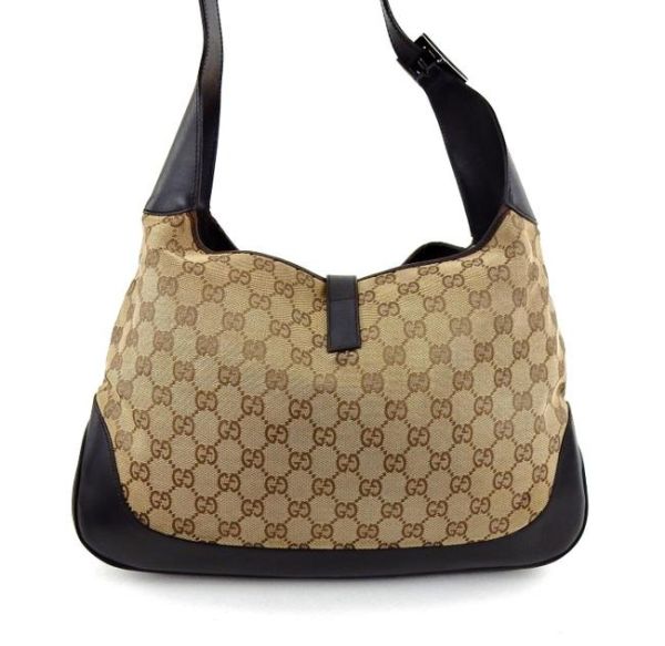 GUCCI GG MONOGRAM WEB JACKIE BAG