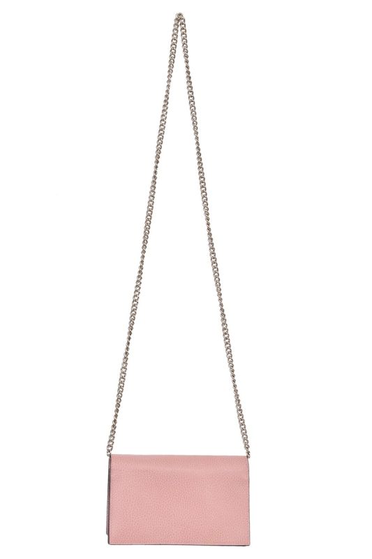 Gucci GG Pink Leather Chain Sling Bag