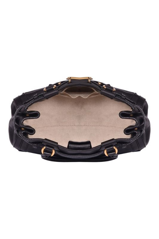 Gucci GG Running Black Leather Tote Bag