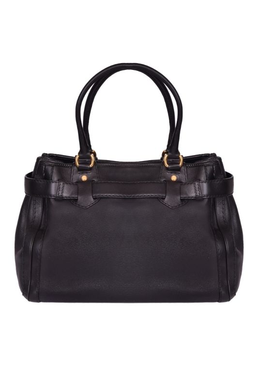 Gucci GG Running Black Leather Tote Bag