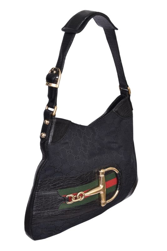 Gucci GG Sherry HorsebitCanvas Shoulder Bag