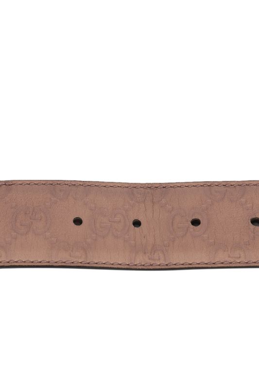 Gucci GG Size 38 Inches/ 95 cms Interlocking Web Buckle Belt