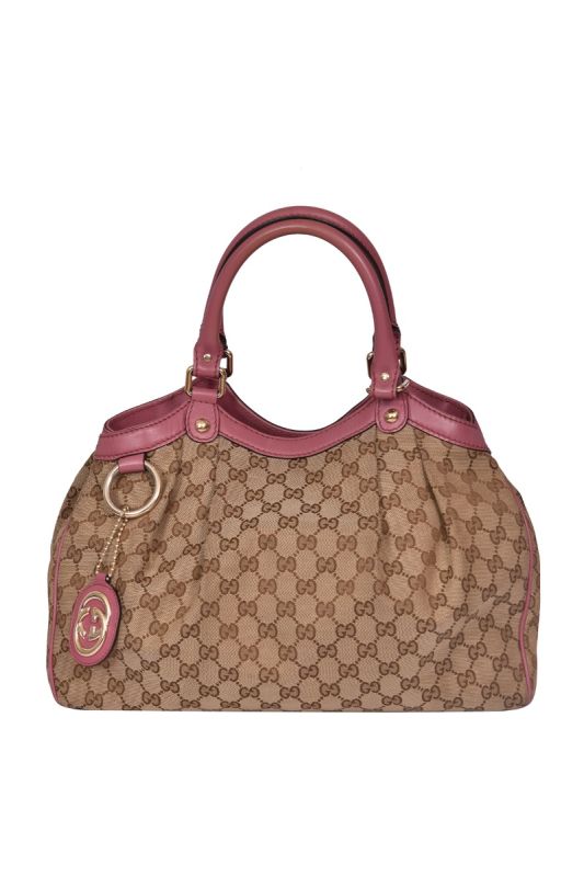 Gucci GG Sukey Monogram Canvas Shoulder Bag