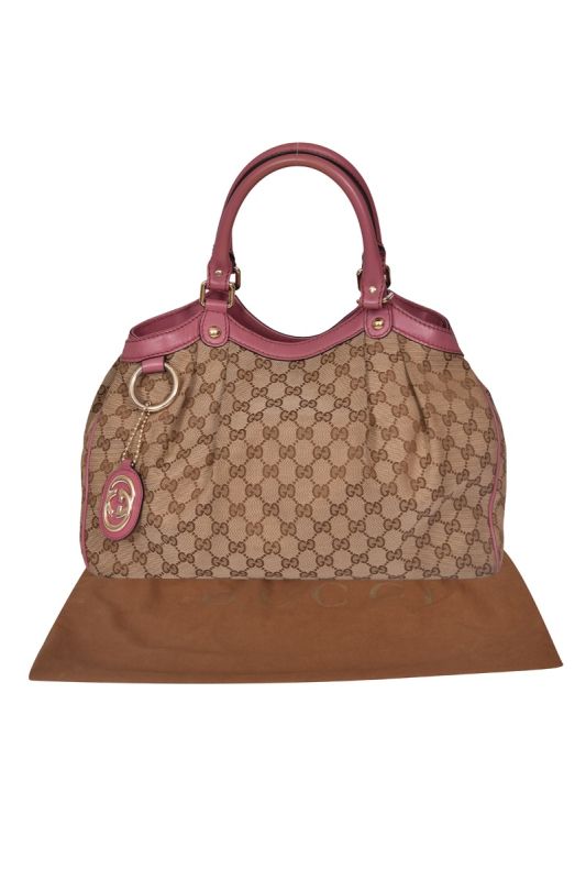 Gucci GG Sukey Monogram Canvas Shoulder Bag