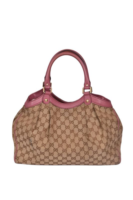 Gucci GG Sukey Monogram Canvas Shoulder Bag
