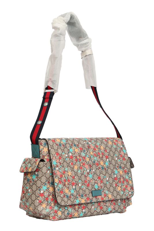 Gucci GG Supreme Monogram Star Print Diaper Multicolour Bag