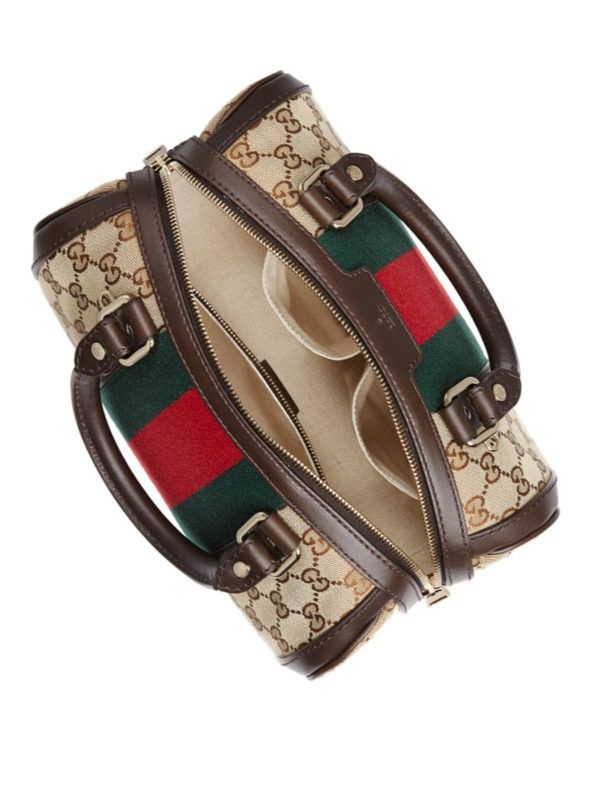 GUCCI GG VINTAGE WEB BOSTON BAG