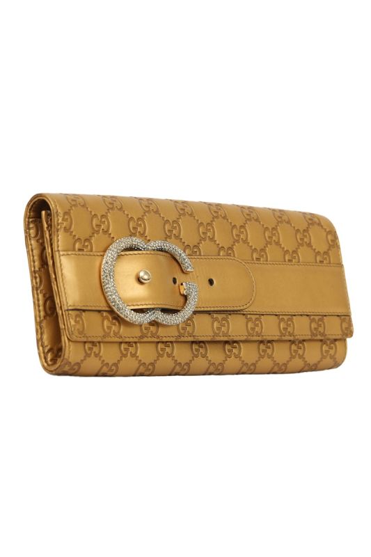 Gucci Gold Broadway Golden Clutch
