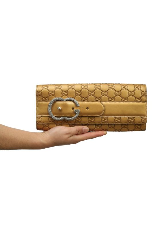 Gucci Gold Broadway Golden Clutch