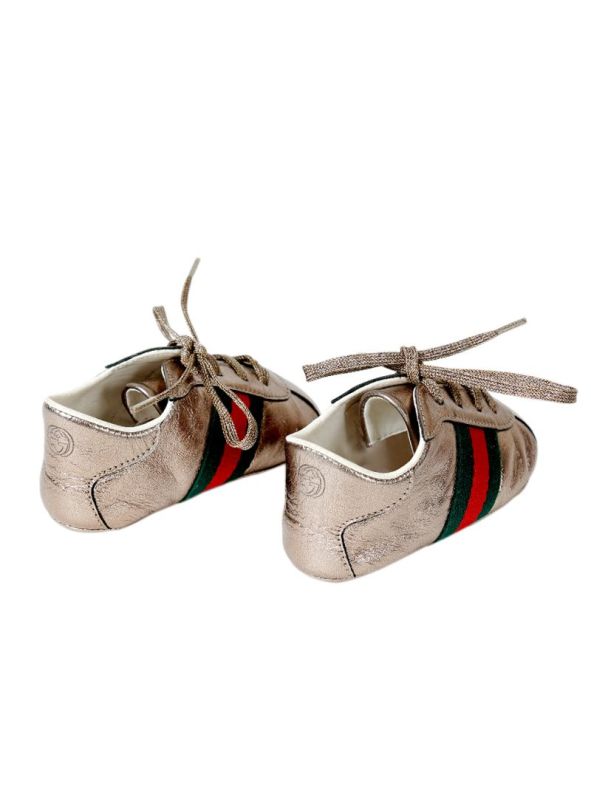 GUCCI GOLDEN GUCCI WEB SIGNATURE SHOES