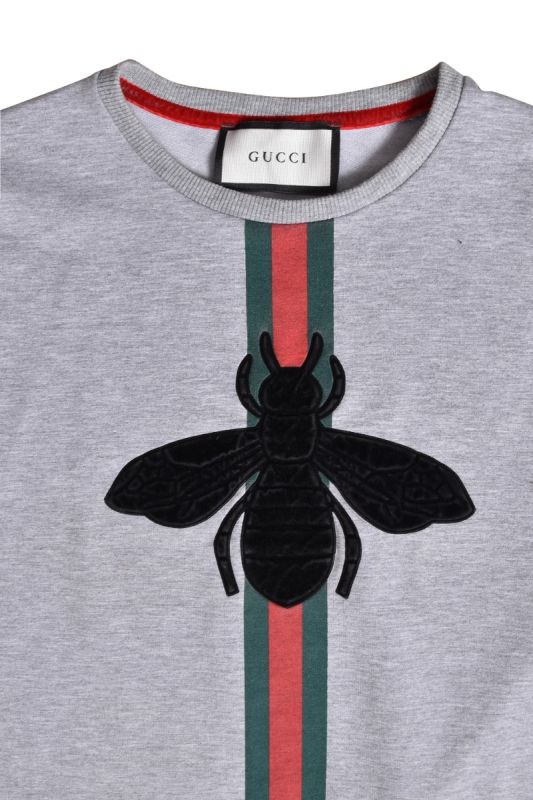 Gucci Grey Bee Web Sweatshirt