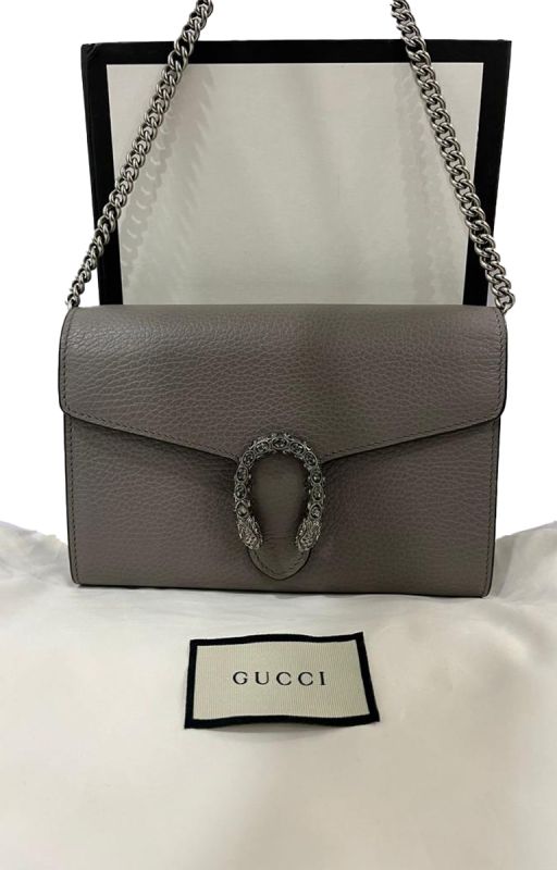 Gucci Grey Mini Dionysus Bag