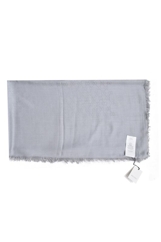 Gucci Grey Monogram GG Stole