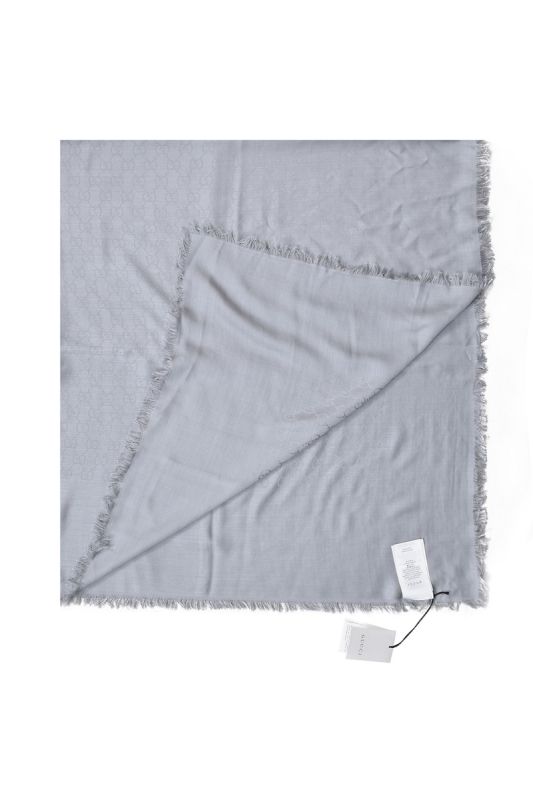 Gucci Grey Monogram GG Stole