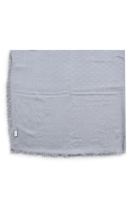Gucci Grey Monogram GG Stole