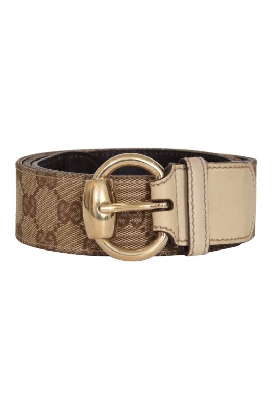 Gucci Guccissima Beige Belt