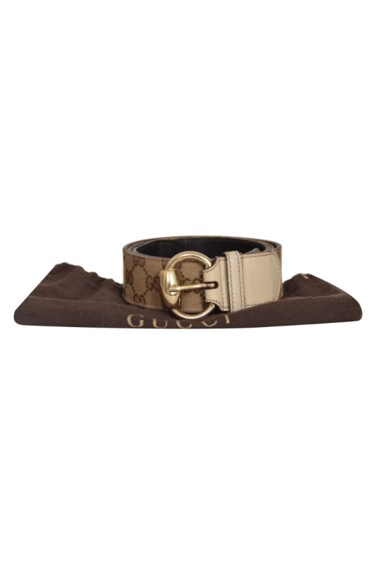 Gucci Guccissima Beige Belt