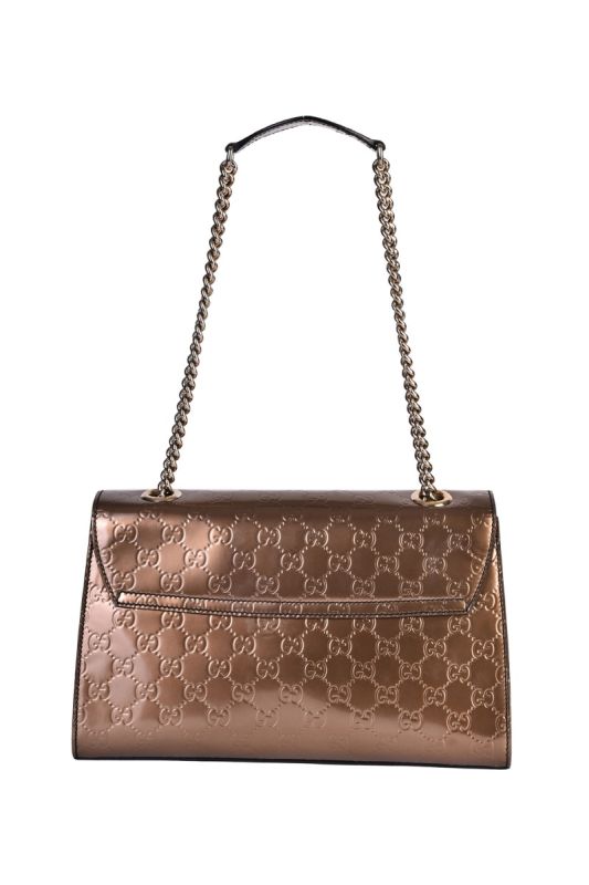 GUCCI GUCCISSIMA BRONZE EMILY CHAIN SHOULDER BAG