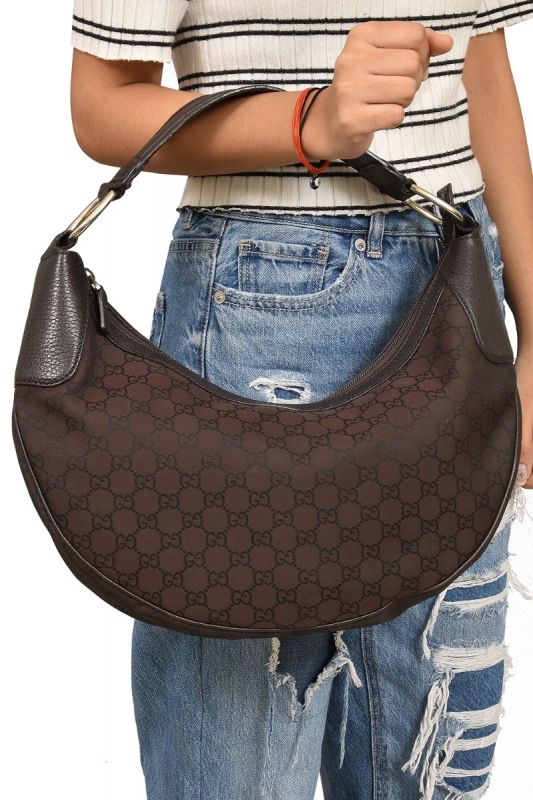 Gucci Guccissima Brown Hobo Bag