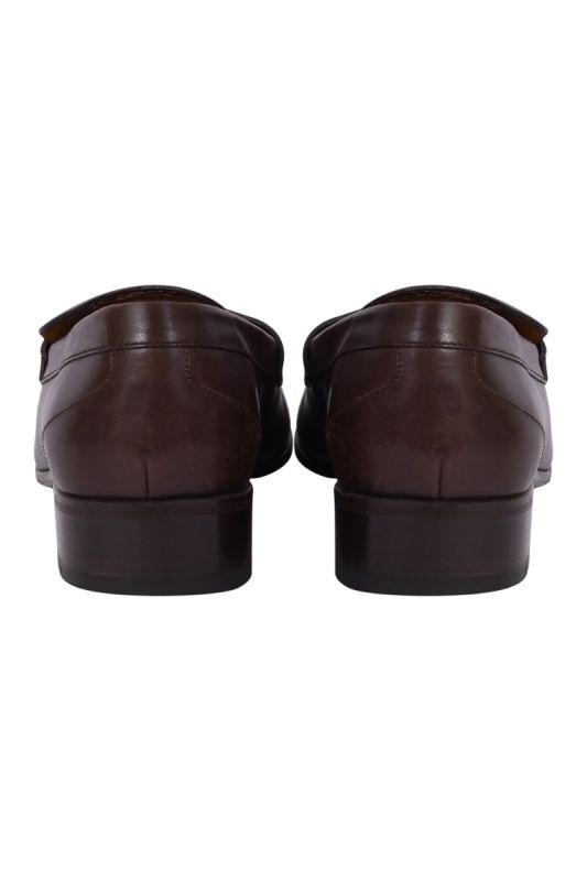 Gucci Guccissima Brown Leather Loafers