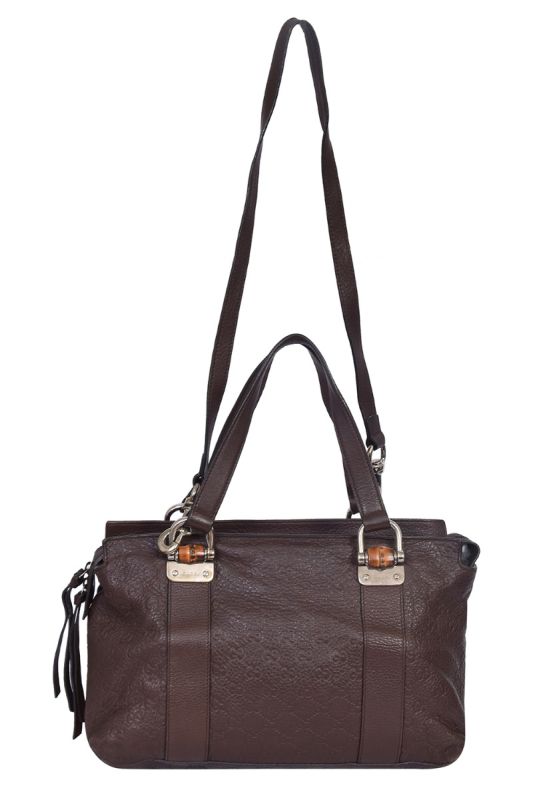 Gucci Guccissima Brown Top Handle Handbag
