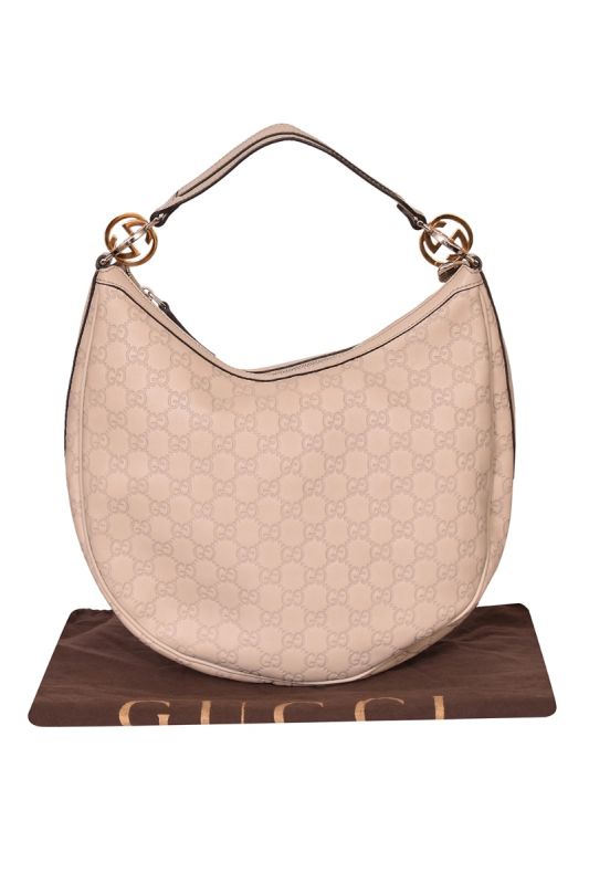 Gucci Guccissima Leather GG Twin Hobo Bag