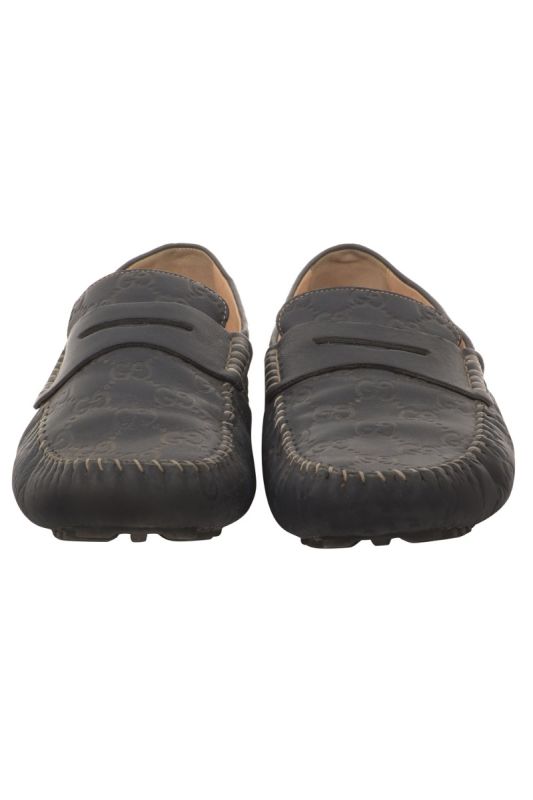 GUCCI GUCCISSIMA MONOGRAM LEATHER LOAFERS