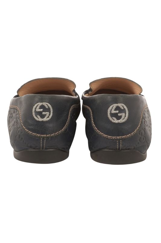 GUCCI GUCCISSIMA MONOGRAM LEATHER LOAFERS