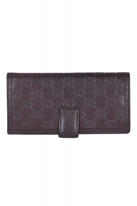 Gucci Guccissima Long Fold Wallet