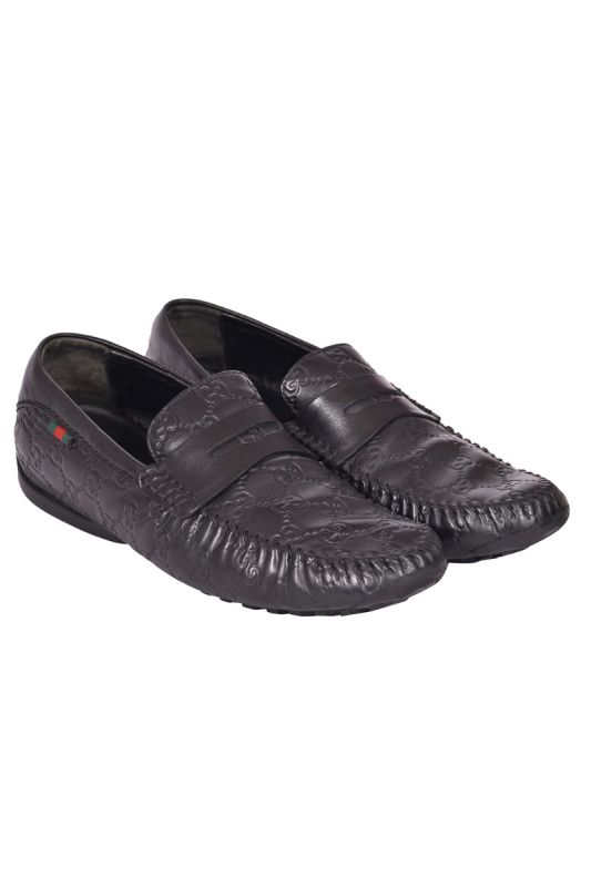 Gucci Guccissima Monogram Leather Loafers RT128-10