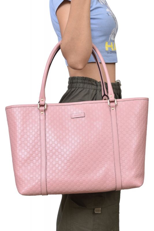 Gucci Guccissima Pink Medium Tote Bag