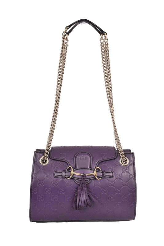 GUCCI GUCCISSIMA SMALL EMILY CHAIN SHOULDER BAG