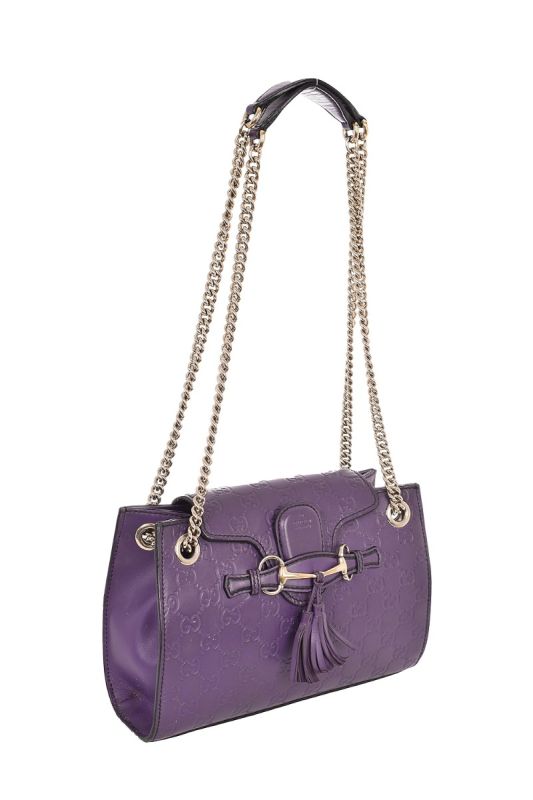 GUCCI GUCCISSIMA SMALL EMILY CHAIN SHOULDER BAG