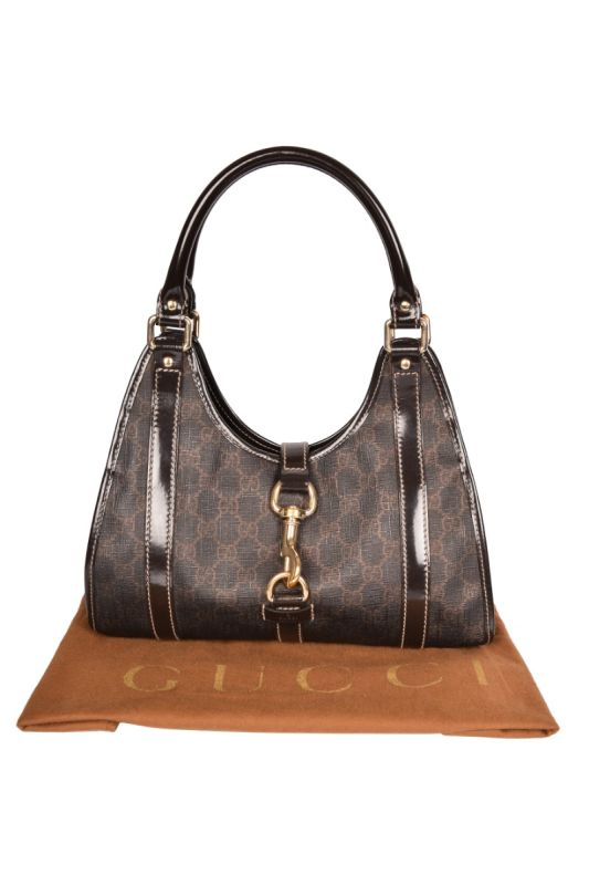 GUCCI GUSSISSIMA JOY BARDOT HOBO BAG